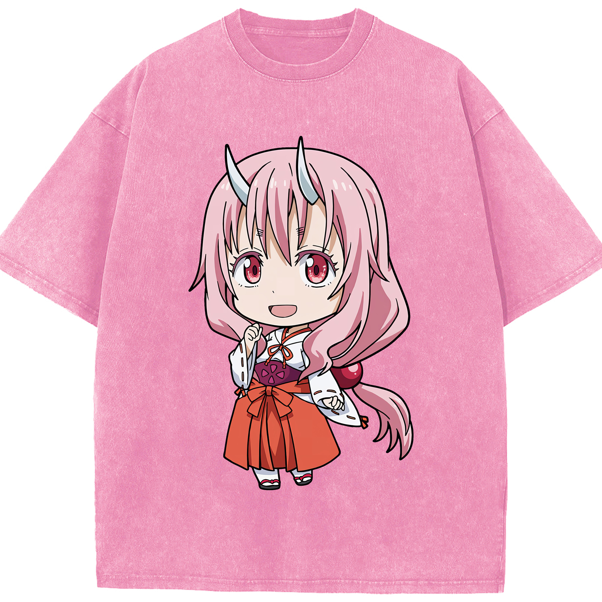 （画像用） 転スラ Regarding Reincarnated to Slime 綿100% ヴィンテージ風 半袖Tシャツ（フロントプリント）
